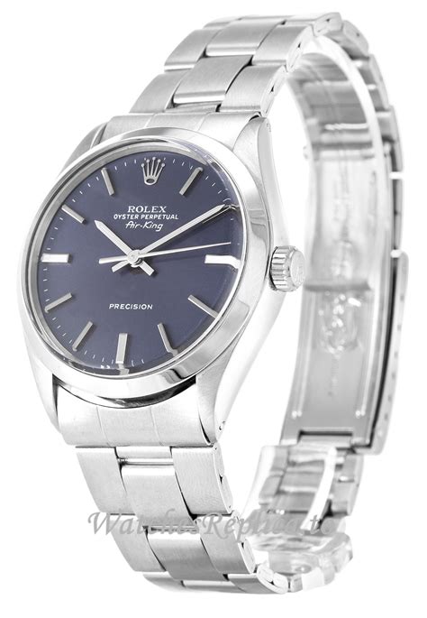 rolex air king blue dial 5500|rolex air king 5500 price.